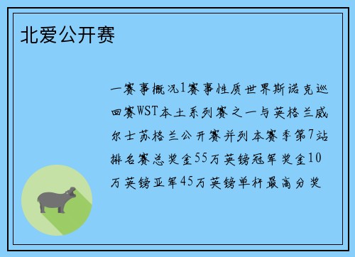 北爱公开赛